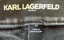 Load image into Gallery viewer, Karl Lagerfeld Womens Gray Dark Wash Pockets Denim Skinny Jeans Pants Size 10
