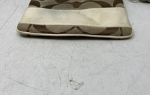 Load image into Gallery viewer, Coach Womens Brown Beige Signature Print Detachable Strap Zip Top Crossbody Bag
