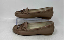 Load image into Gallery viewer, Michael Kors Womens Amber Beige Leather Bow Slip-On Loafer Shoes Size 6.5M
