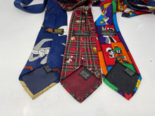 Load image into Gallery viewer, Lot Of 3 Pcs Looney Tunes Mens Multicolor Printed Adjustable Long Designer Ties

