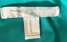 Load image into Gallery viewer, Forever 21 Womens Green Sleeveless Round Neck Cutout A-Line Dress Size M
