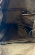 Load image into Gallery viewer, Aldo Womens Brown Faux Leather Zipper Pockets Adjustable Strap Luxury Backpack
