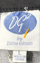 Load image into Gallery viewer, DG2 By Diane Gilman Womens Black Denim Button Front Military Jacket Size L W/Tag
