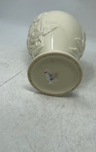 Load image into Gallery viewer, Lenox Ivory Ceramic Home Decor Floral Embossed Flower Vase Collectible
