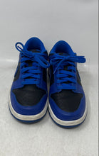 Load image into Gallery viewer, Nike Kids Dunk Low Blue Black Leather Lace-Up Sneakers Shoes Size 5.5
