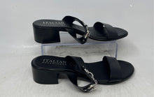 Load image into Gallery viewer, Italian Shoemakers Womens Jemina Black Slip-On Block Heel Strappy Sandals Sz 10

