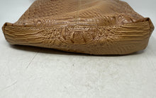 Load image into Gallery viewer, Marc Fisher Womens Alligator Brown Leather Double Handle Shoulder Handbag
