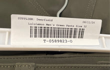 Load image into Gallery viewer, Lululemon Mens Green Flat Front Stretch Pockets Skinny Leg Chino Pants Size 32

