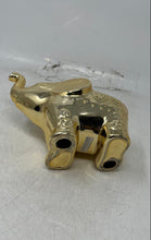 Load image into Gallery viewer, Shiraleah Gold-Tone Home Decorative Collectible Tabletop Elephant Figurine
