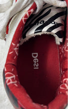 Load image into Gallery viewer, Desigual Womens Cosmic Heart 21WSKP07 White Red Lace-Up Sneakers Shoes Size 8
