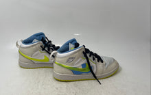 Load image into Gallery viewer, Nike Kids Air Jordan 1 Mid SE DV1320-017 White Yellow Blue Sneaker Shoes Size 3Y
