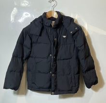 Load image into Gallery viewer, Authentic Armani Junior Boys Black Long Sleeve Windbreaker Jacket Size 8A
