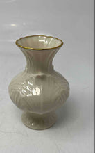 Load image into Gallery viewer, Lenox Cream Elfin Bud Engraved Home Decorative Collectible Small Flower Vase
