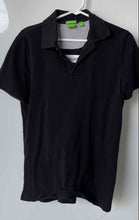 Load image into Gallery viewer, Hugo Boss Mens Black Cotton Regular Fit Collared Short Sleeve Polo Shirt Size S
