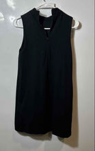 Load image into Gallery viewer, H&amp;M Womens Black Sleeveless Mock Neck Stretch Back Zip Shift Dress Size XS

