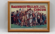 Load image into Gallery viewer, Lot Of 2 Pcs Hand Painted Circus Clown Art Signed Picture Frame Wallace Print
