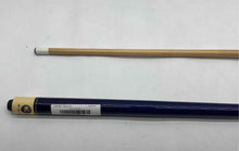 Load image into Gallery viewer, The Miz Collection Black Brown Billiard Cue Blue Two Piece Pool Stick
