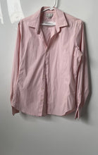Load image into Gallery viewer, Zara Mens Pink Super Slim Fit Long Sleeve Collared Button-Up Shirt Size Large
