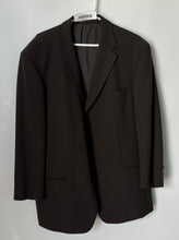 Load image into Gallery viewer, Hugo Boss Mens Brown Long Sleeve Pockets Single Breasted Blazer Size 44R
