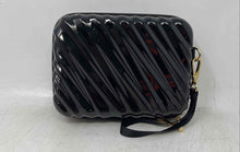 Load image into Gallery viewer, Marcy Mckenna Womens Black Wrist Strap Zip-Around Lined Cosmetic Makeup Bag
