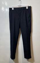 Load image into Gallery viewer, Banana Republic Womens Black Striped Flat Front Slash Pockets Dress Pants Size 4
