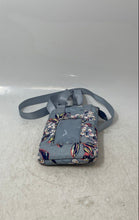 Load image into Gallery viewer, Vera Bradley Womens Blue Floral Print Adjustable Strap Crossbody Purse
