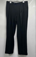 Load image into Gallery viewer, Sartoria Gemmati Mens Black Pleated Front Straight Leg Dress Pants Size 50R
