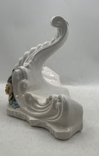 Load image into Gallery viewer, Lot Of 2 Pcs White Floral Porcelain Home Decoration Wall Shelf And Candle Holder

