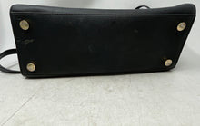 Load image into Gallery viewer, Michael Kors Womens Selma Black Leather Double Handle Zip Top Lined Satchel Bag
