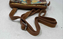 Load image into Gallery viewer, Fossil Womens Multicolor Butterfly Print Leather Adjustable Strap Crossbody Bag
