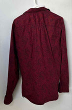 Load image into Gallery viewer, G By Guess Mens Red Printed Collared Long Sleeve Button-Up Shirt Size Large

