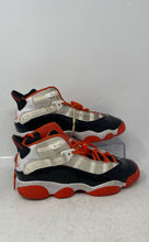 Load image into Gallery viewer, Nike Kids Air Jordan 6 Rings DV1345-108 Orange White Black Sneaker Shoes Sz 5.5Y
