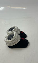 Load image into Gallery viewer, Air Jordan Babies Black Gray Monogram Pull-On Booties Socks Size 0-6 Months

