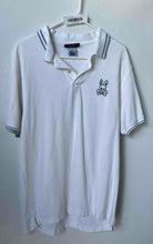 Load image into Gallery viewer, Psycho Bunny Mens White Cotton Regular Fit Short Sleeve Polo Shirt Size 6
