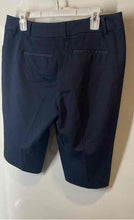 Load image into Gallery viewer, 7th Avenue New York &amp; Company Womens Black Flat Front Bermuda Shorts Size 8
