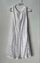 Load image into Gallery viewer, New York &amp; Company Womens White Sleeveless Back Zipper A-Line Dress Size 14
