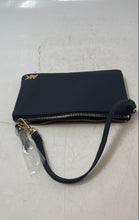 Load image into Gallery viewer, Anne Klein Womens Black Faux Leather Wrist Strap Zipper Wristlet Wallet
