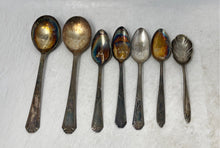 Load image into Gallery viewer, Lot Of Different Brands Silverplate Tone Knife Spoons And Forks Cutlery Flatware
