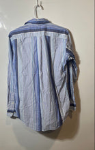 Load image into Gallery viewer, Ralph Lauren Mens Blue White Long Sleeve Collared Button-Up Shirt Size Small
