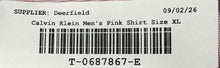 Load image into Gallery viewer, X Calvin Klein Mens Pink Extreme Slim Fit Dress Shirt Size XL 17-17.5 36/37
