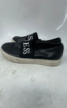 Load image into Gallery viewer, Guess Womens Black White Leather Round Toe Slip-On Sneaker Shoes Size 7 M
