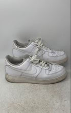 Load image into Gallery viewer, Nike Mens Air Force 1 07 CW2288-111 White Leather Low Top Sneakers Shoes Size 12
