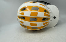 Load image into Gallery viewer, Cascade Mens Yellow White Full-Face Lacrosse Protective Helmet Size Small
