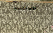 Load image into Gallery viewer, Michael Kors Womens Jet Set Gold-Tone Monogram Double-Zip Bifold Wallet
