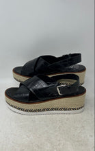Load image into Gallery viewer, Vince Camuto Womens Marietten Black Leather Platforms Espadrille Sandals Size 10
