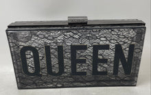 Load image into Gallery viewer, Aldo Womens Queen Black Textured Rectangular Evening Clutch Handbag

