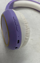 Load image into Gallery viewer, Packed Party Kids Purple White Wireless Over The Ear Headphone Not Tested
