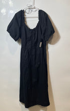 Load image into Gallery viewer, Old Navy Womens Black Cotton Puff Sleeve A-Line Dress Size XXL With Tag
