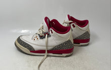 Load image into Gallery viewer, Nike Kids Air Jordan 3 Retro 398614-126 White Red Sneaker Shoes Size 5.5Y
