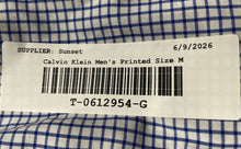 Load image into Gallery viewer, Calvin Klein Womens White Blue Check Long Sleeve Button-Up Shirt Size M
